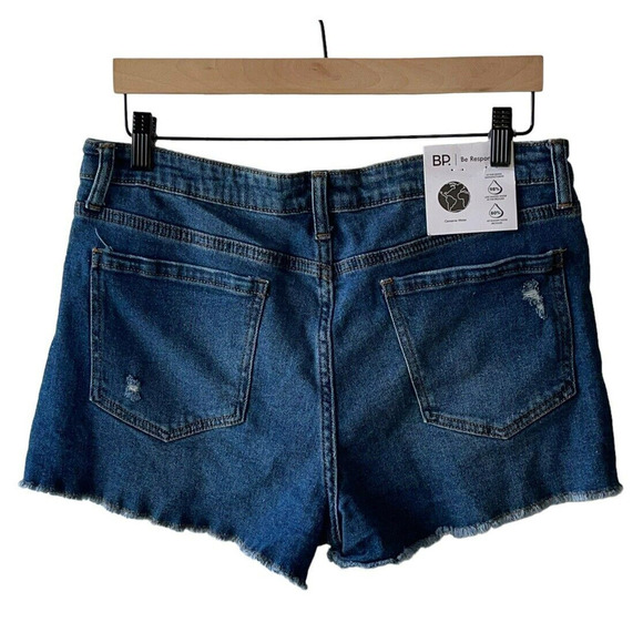 Bp. Size 32 Mid-Rise Distressed Cut-Off Jean Shorts - New - Picture 2 of 7
